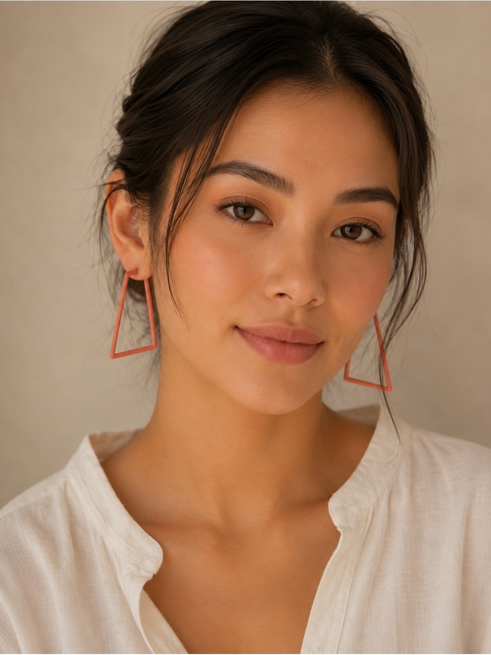 Clover Coral Drop Earrings